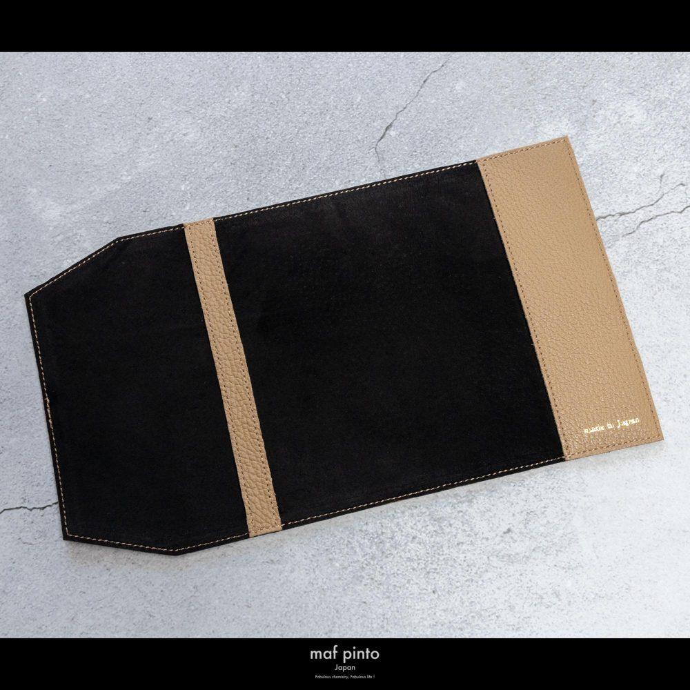 maf pinto (マフ ピント) レザーブックカバー文庫サイズ ADRIA LINE カプチーノ 本革 日本製