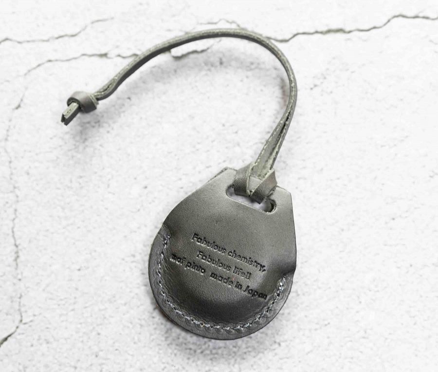 エアタグ用 ケース カバー（フルカバーモデル） レザー 本革 apple airtag 【グレー】