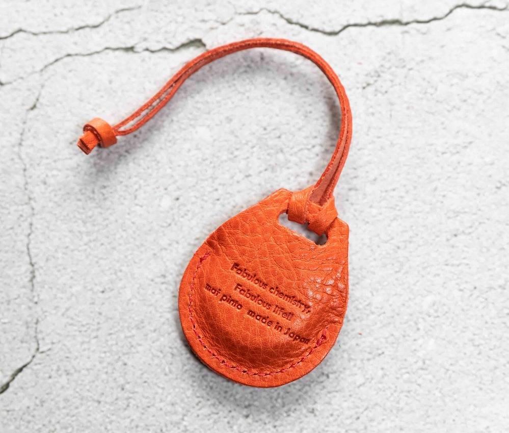 エアタグ用 ケース カバー（フルカバーモデル） レザー 本革 apple airtag 【レッド シュリンク】