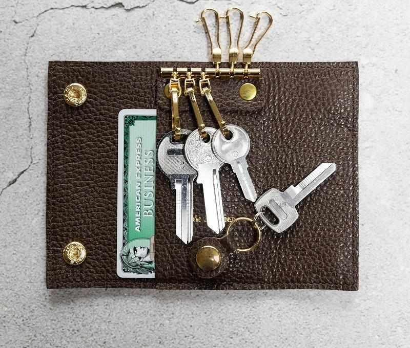 maf pinto (マフ ピント) キーケース チョコレート ADRIA LINE レザー 本革 日本製