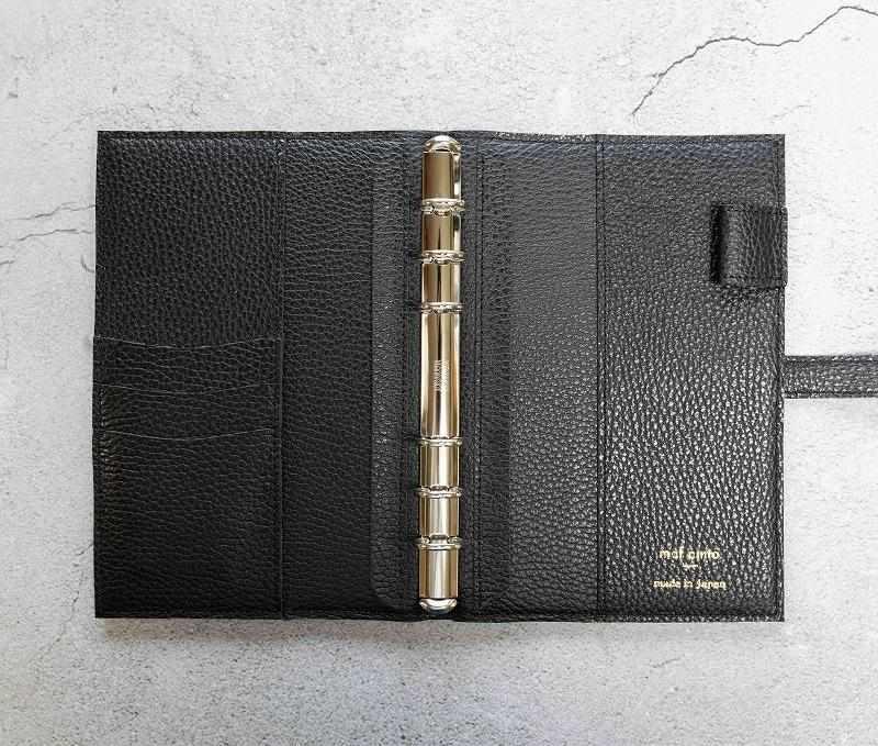 maf pinto (マフ ピント) システム手帳 ブラック ADRIA LINE バイブル B6 レザー 本革 日本製