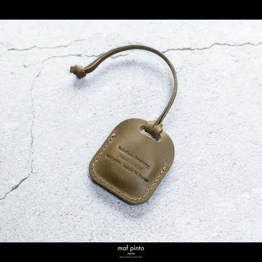 maf pinto (マフ ピント) air tag ケース カバー スクエア 保護 オリーブ レザー 本革 日本製
