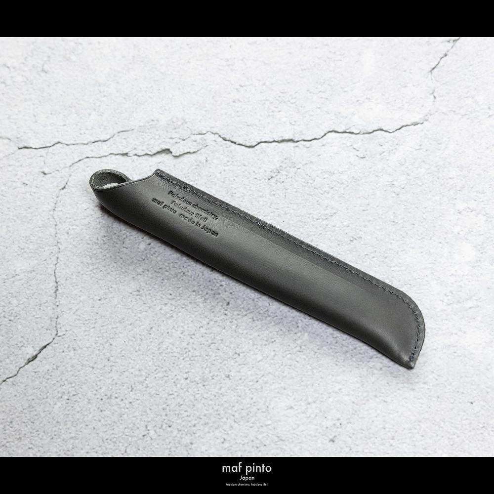 maf pinto(マフ ピント) ペンケース １本差し ペンシース 万年筆 筆箱 グレー レザー 本革 日本製