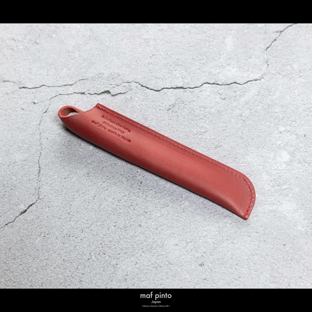 maf pinto(マフ ピント) ペンケース １本差し ペンシース 万年筆 筆箱 レッド レザー 本革 日本製