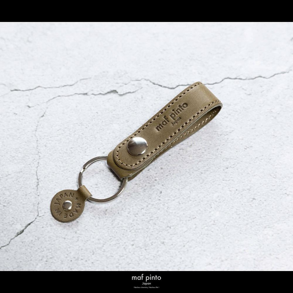 maf pinto (マフ ピント)ストラップ キーリング キーホルダー キーケース オリーブ レザー 本革 日本製