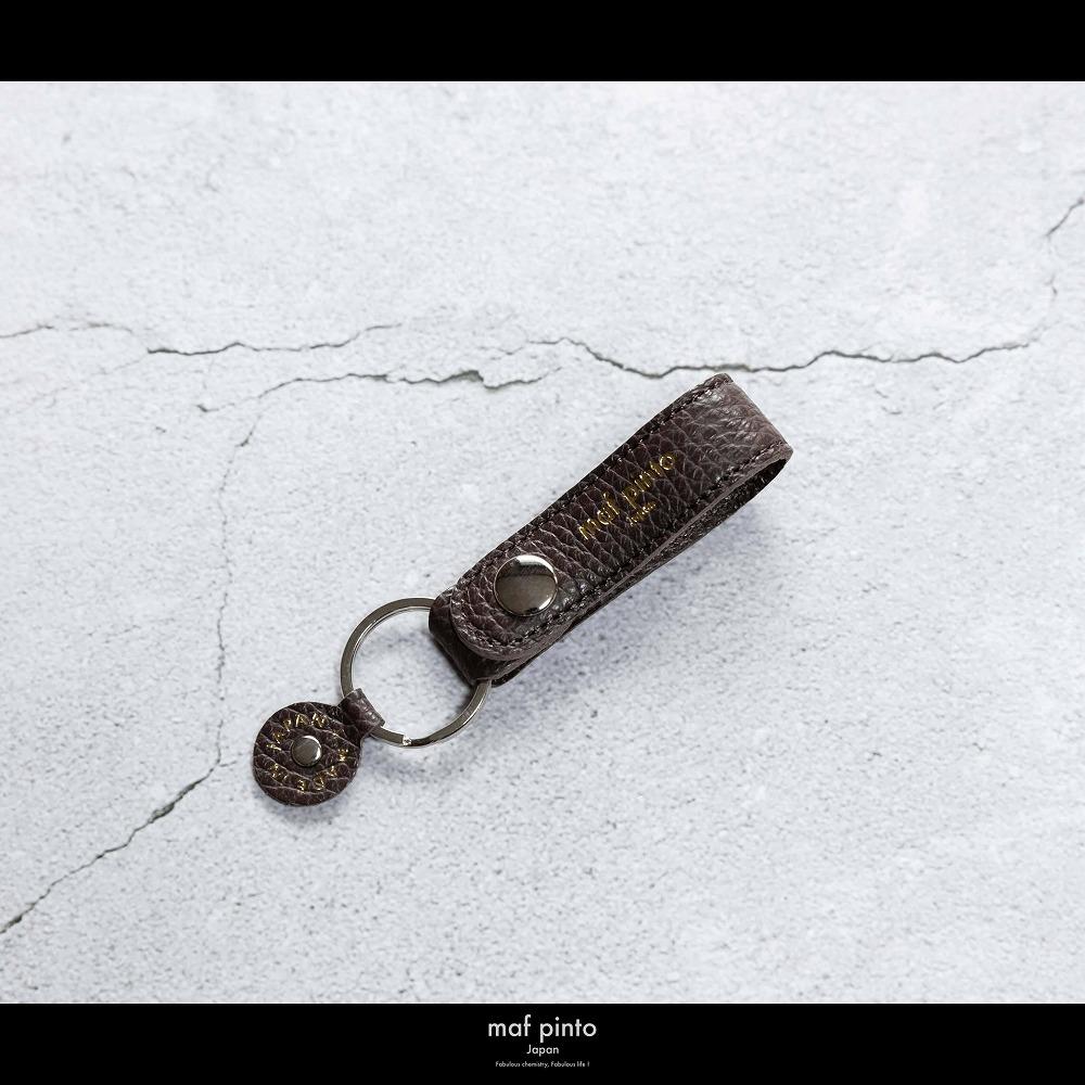 maf pinto (マフ ピント)ストラップ キーリング キーホルダー キーケース チョコレート ADRIA LINE レザー 本革 日本製