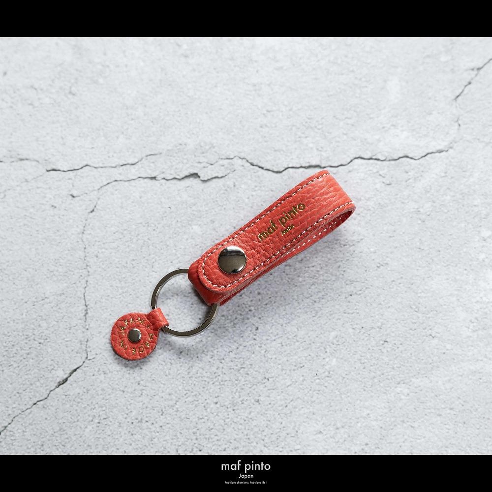 maf pinto (マフ ピント)ストラップ キーリング キーホルダー キーケース フレッシュレッド ADRIA LINE レザー 本革 日本製