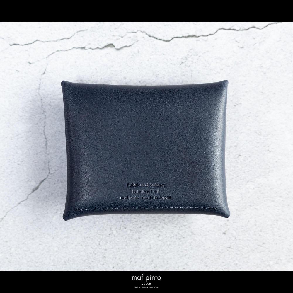 maf pinto (マフ ピント) ミニ財布 コンパクト ウォレット 小銭入れ ネイビー レザー 本革 日本製