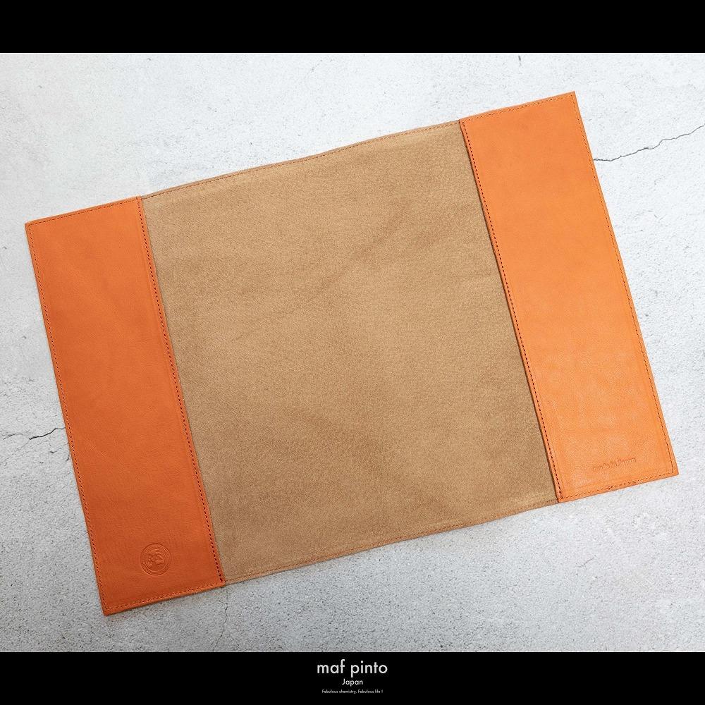 maf pinto (マフ ピント) ノートカバー B5サイズ オレンジシュリンク レザー 本革 日本製