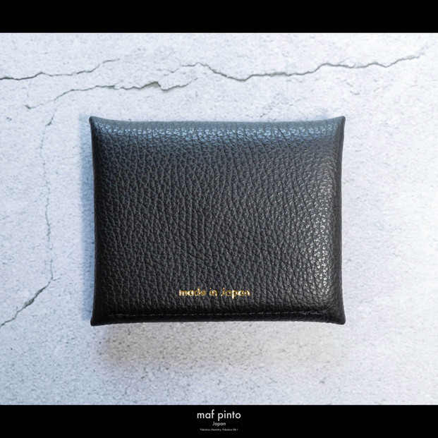 maf pinto (マフ ピント) ミニ財布 コンパクト ウォレット 小型 小銭入れ カードケース レザー 本革 64ブラック