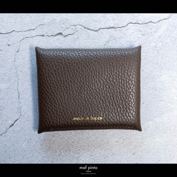 maf pinto (マフ ピント) ミニ財布 コンパクト ウォレット 小型 小銭入れ カードケース レザー 本革 62チョコレート