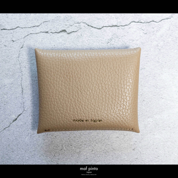 maf pinto (マフ ピント) ミニ財布 コンパクト ウォレット 小型 小銭入れ カードケース レザー 本革 60カプチーノ