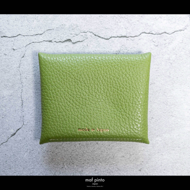 maf pinto (マフ ピント) ミニ財布 コンパクト ウォレット 小型 小銭入れ カードケース レザー 本革 58グリーンティー