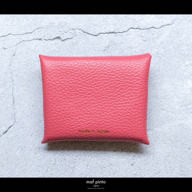 maf pinto (マフ ピント) ミニ財布 コンパクト ウォレット 小型 小銭入れ カードケース レザー 本革 55ピンク