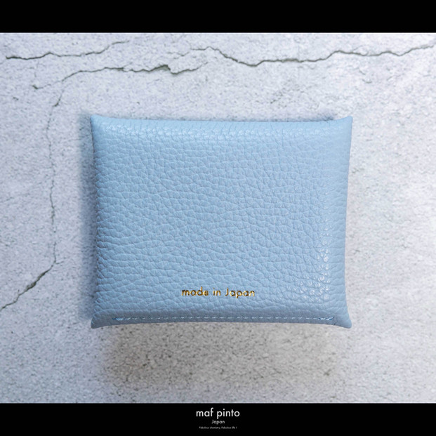 maf pinto (マフ ピント) ミニ財布 コンパクト ウォレット 小型 小銭入れ カードケース レザー 本革 53ライトブルー