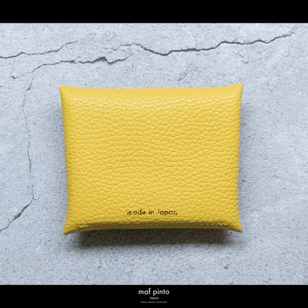 maf pinto (マフ ピント) ミニ財布 コンパクト ウォレット 小型 小銭入れ カードケース レザー 本革 52ライトイエロー