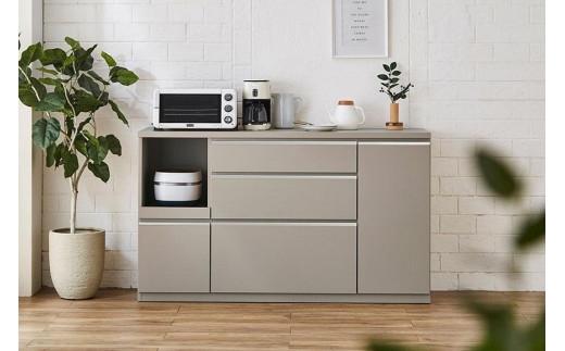 【開梱設置】キッチンカウンター レンジ台 アンサンブル 幅159.2 アッシュグレイ