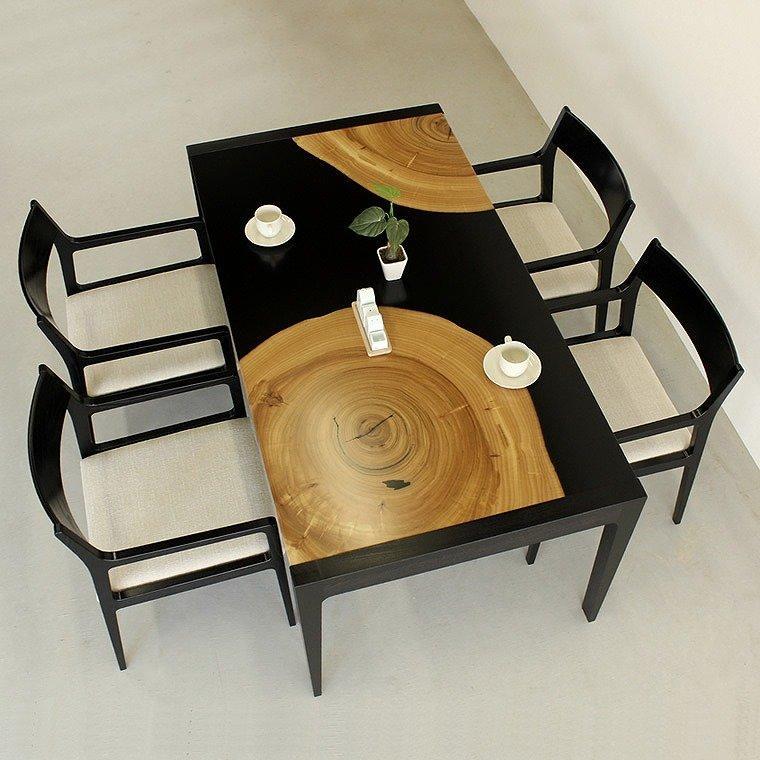 ダイニング5点セット　KUSU　160×85×70ｃｍ WAプラス　大川市