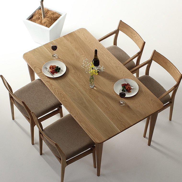ダイニングテーブル　PICO-ho　150×85×70cm　ホワイトオーク　WAプラス　大川市　