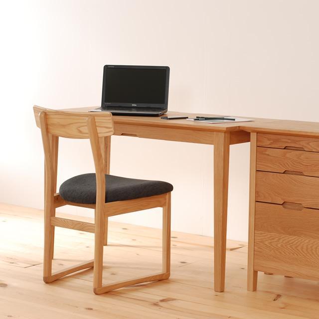 ライトデスク 120×50×72cm オーク無垢材 テレワーク パソコン リモート