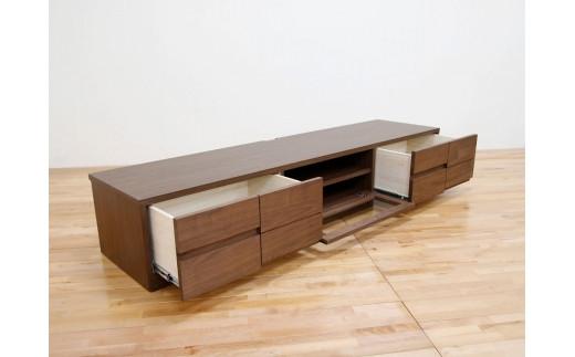 幅180テレビボード「ブロック」ウォールナット材【丸田木工】