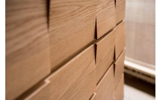 チェスト タンス 幅78 6段 奥行44 ホワイトオーク 無垢材 引き出し 収納 桐たんす 箪笥 脚付き 大川家具 丸田木工 モデルノ