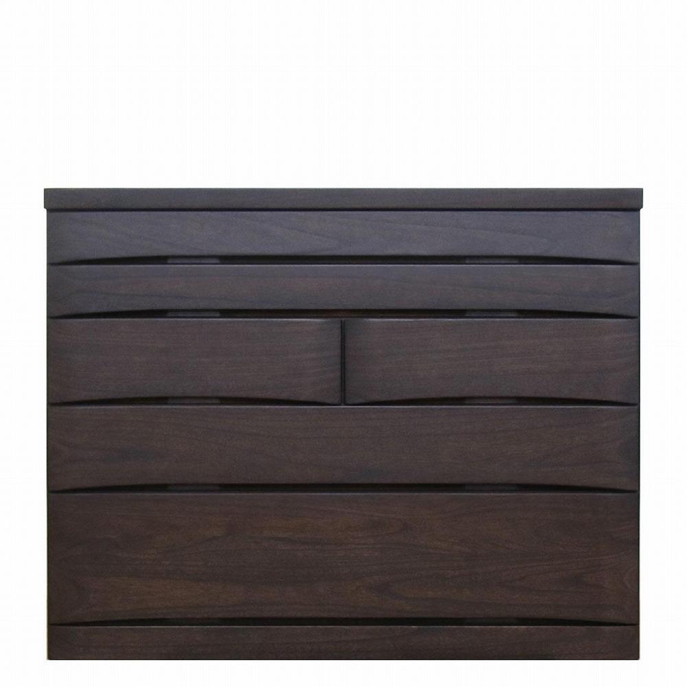 チェスト タンス 幅118-5段「桐蔵」ダーク色 たとう紙 着物 衣類収納 桐箪笥 総桐箪笥 鍵付き 桐ダンス 婚礼 大川家具【丸田木工】