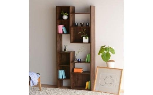 PATH パス オープンボード (ハイタイプ) ダークブラウン 幅80 高さ181 変化に富んだ収納スペース