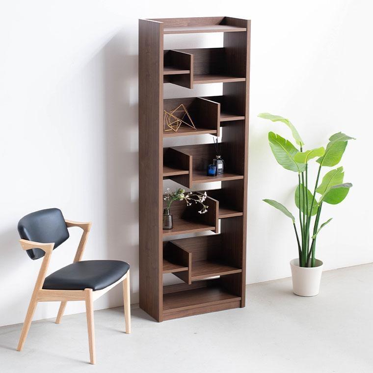 LANE(レーン) シェルフ60 ウォールナット 幅60 高さ180 ハイタイプ 多目的ラック