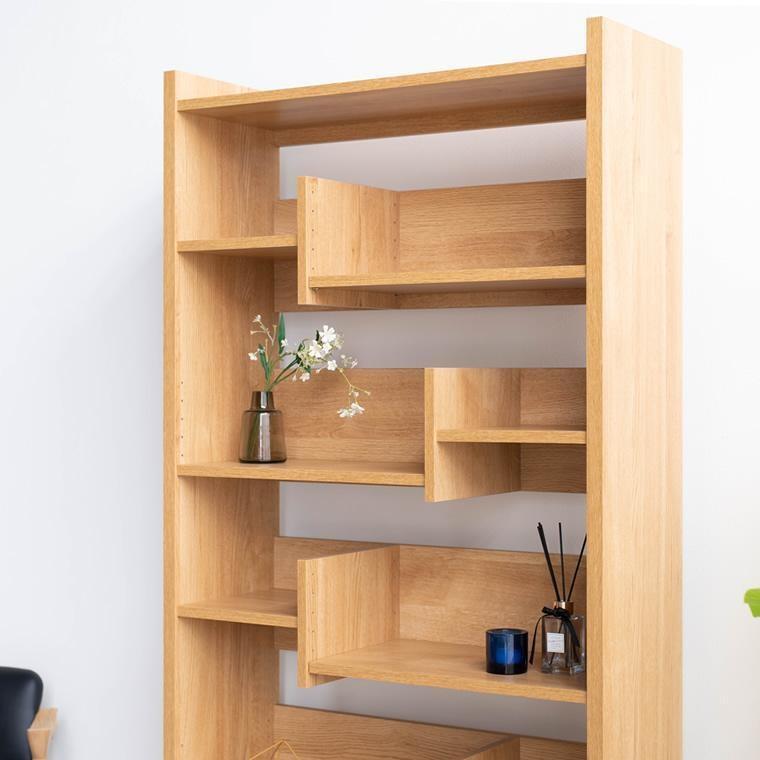 LANE(レーン) シェルフ80 オーク 幅80 高さ180 ハイタイプ 多目的ラック