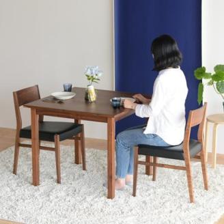 DT03 ウレタン DC01 オールマイティブラック ウォールナット 3点 ダイニングセット