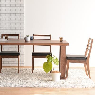 DT09 ウレタン DCゴーダ オールマイティブラック ウォールナット 5点 ダイニングセット