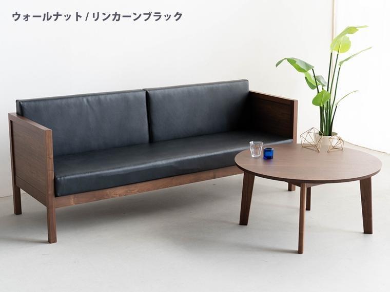 ロンドン01 ソファ 3Pソファ リンカーン ブラック 幅193 奥行68 高さ78