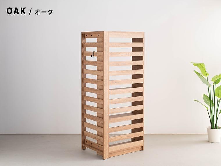 エルブロック パーティションシェルフHa オーク 幅66 奥行き25 高さ160
