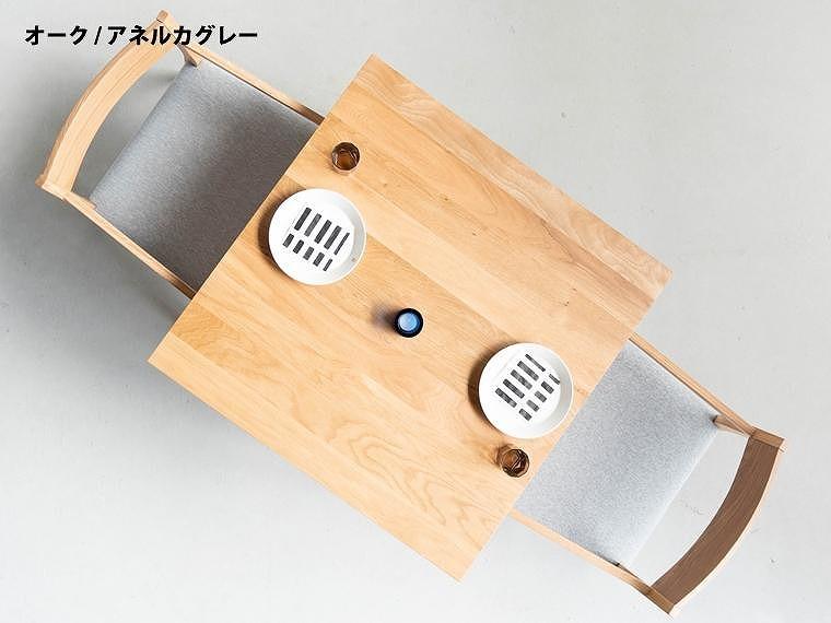 DT03 ウレタン DC02 アネルカグレー オーク 3点 ダイニングセット