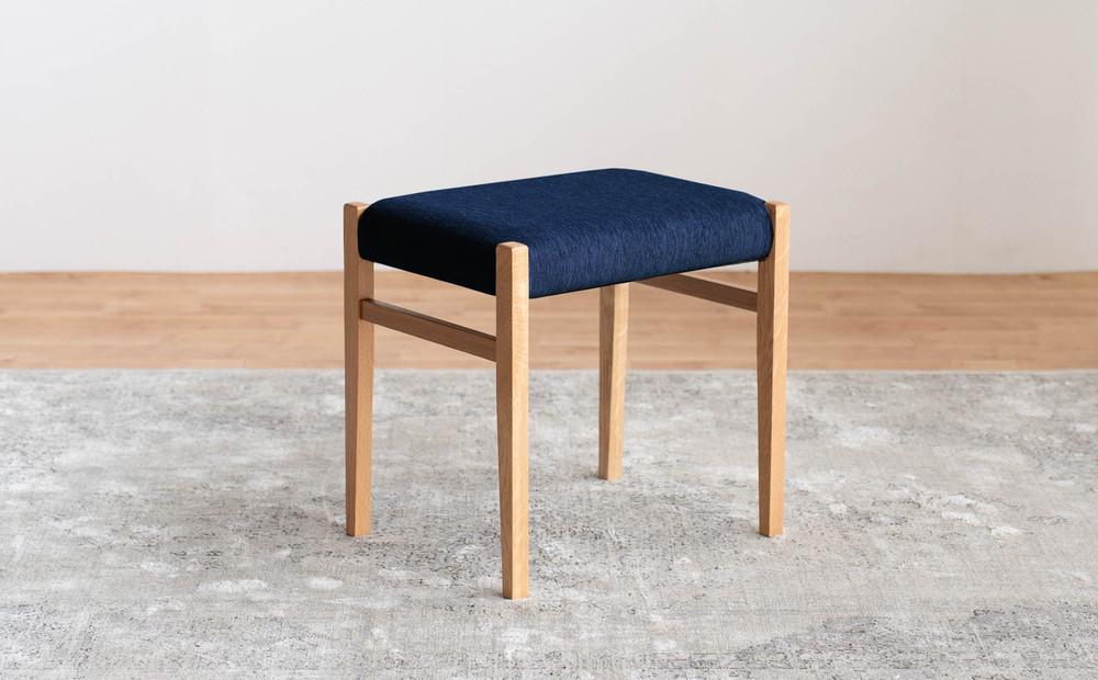 STジャンブル01 スツール オーク アネルカダークブルー 1脚 単品 チェア 椅子