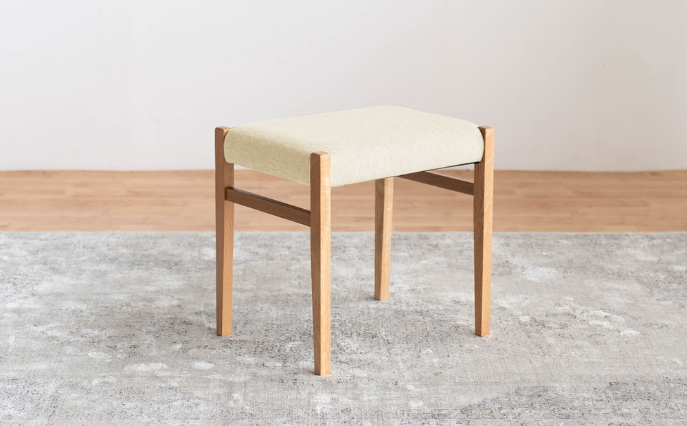 STジャンブル01 スツール オーク アネルカホワイト 1脚 単品 チェア 椅子