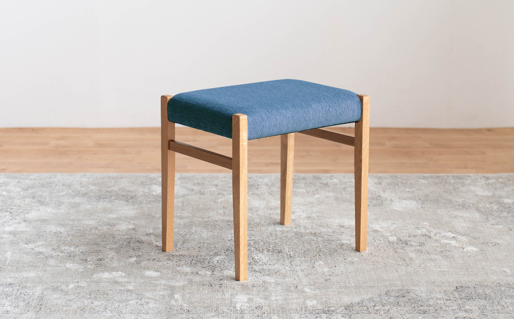 STジャンブル01 スツール オーク アネルカライトブルー 1脚 単品 チェア 椅子