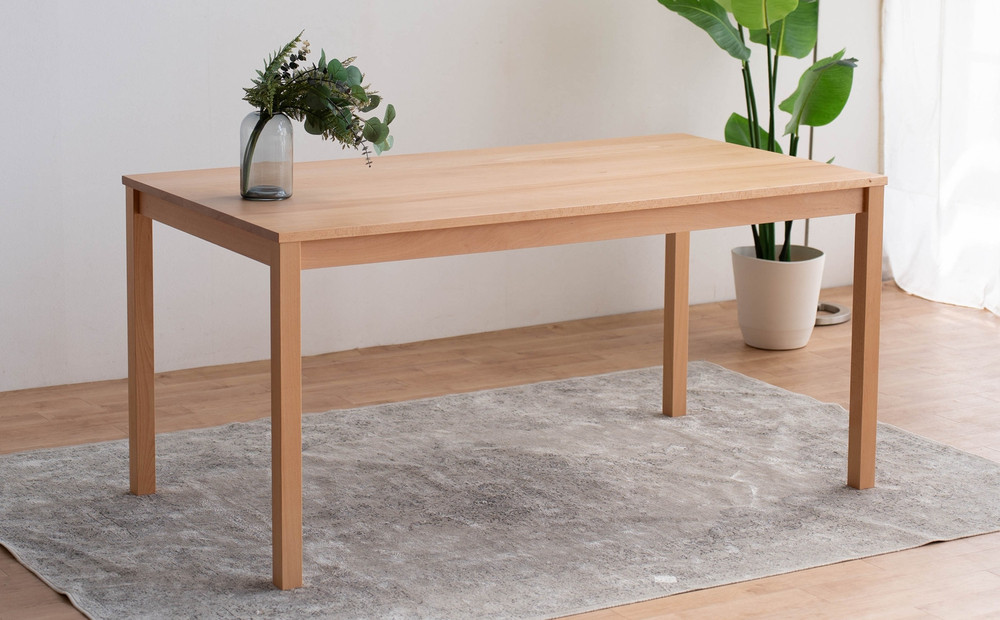 DTジャンブル01 ダイニングテーブル 150 ビーチ クリア 単品