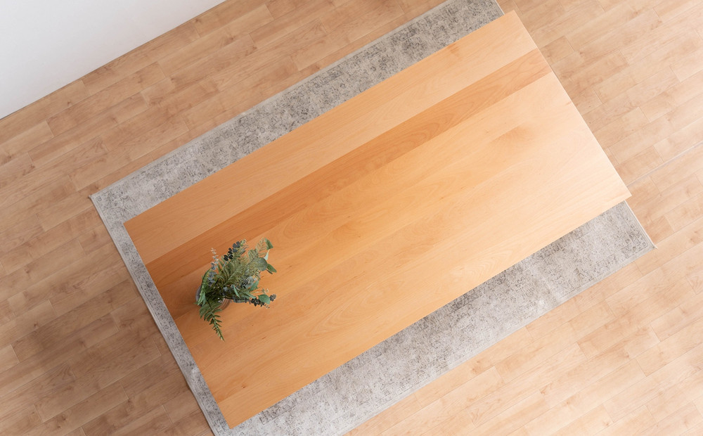 サイズオーダー DTジャンブル01 ダイニングテーブル ビーチ クリア 単品