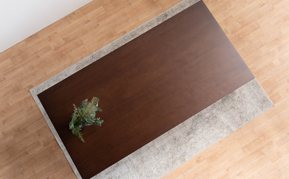 サイズオーダー DTジャンブル01 ダイニングテーブル ビーチ ウォールナットブラウン 単品