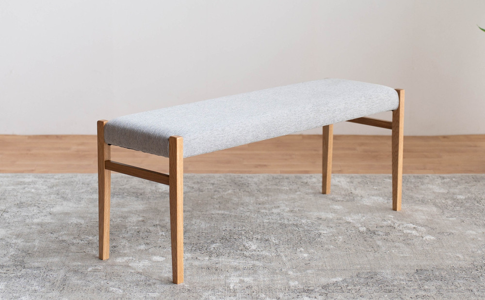 BCジャンブル01 ベンチ オーク アネルカグレー 1脚 単品 チェア 椅子