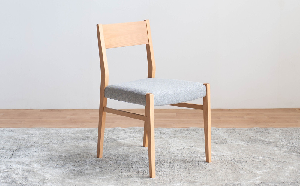 DCジャンブル01 ダイニングチェア ビーチクリア アネルカグレー 1脚 単品 チェア 椅子