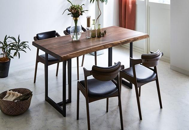 ラミエッジテーブル ウォールナットW2150(脚セット)【関家具】