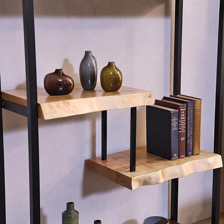 違い棚シェルフ【デルタ】 ウォールナット×トチ