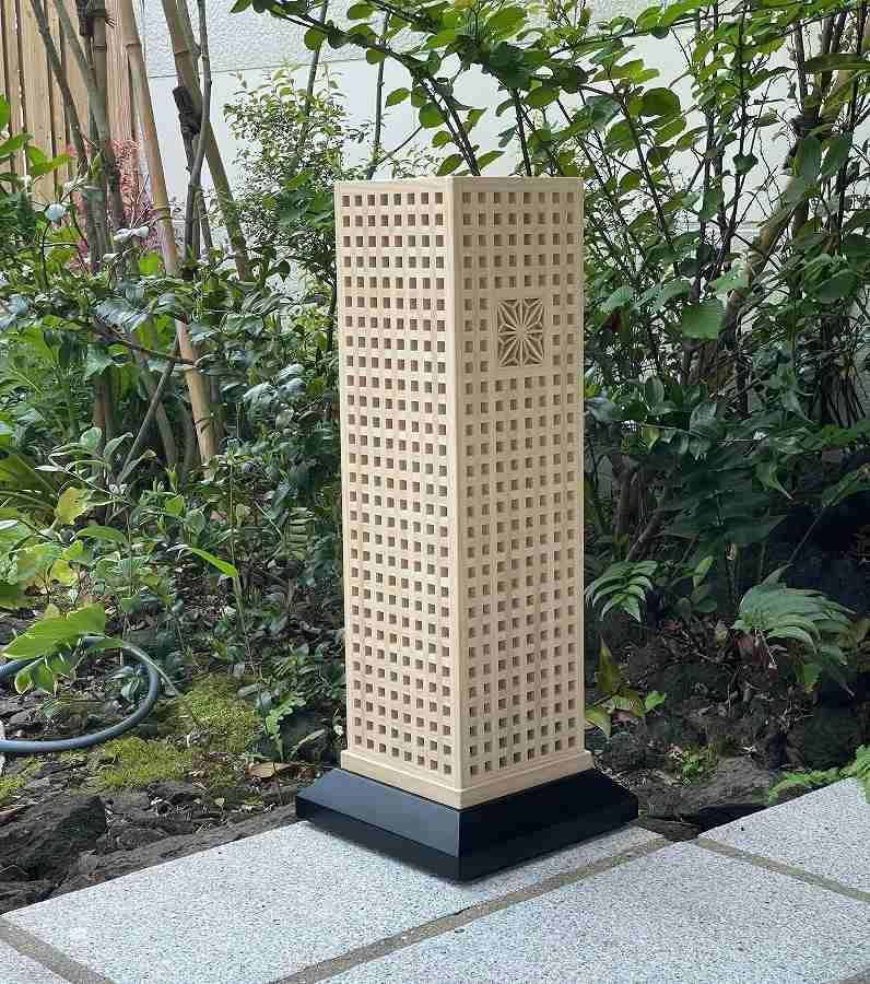 屋外用組子行灯　スリム