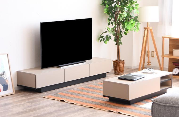 テレビ台 TVボード ローボード 180cm 収納 おしゃれ スリット加工 日本製 大川