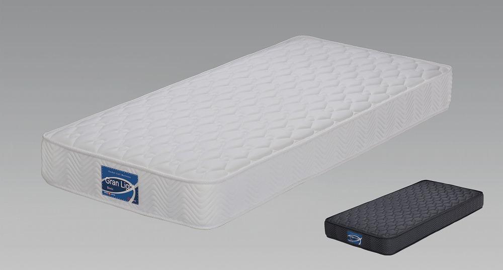 セミシングルサイズ 80cm幅 国産ポケットコイル マットレス グランライトベーシック【ホワイト】