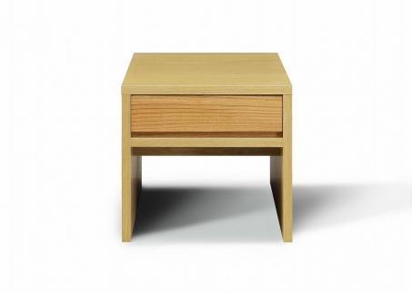 【大川家具】サイドテーブル オーク材 センダン材 無垢 幅39cm 高さ36cm【開梱設置】