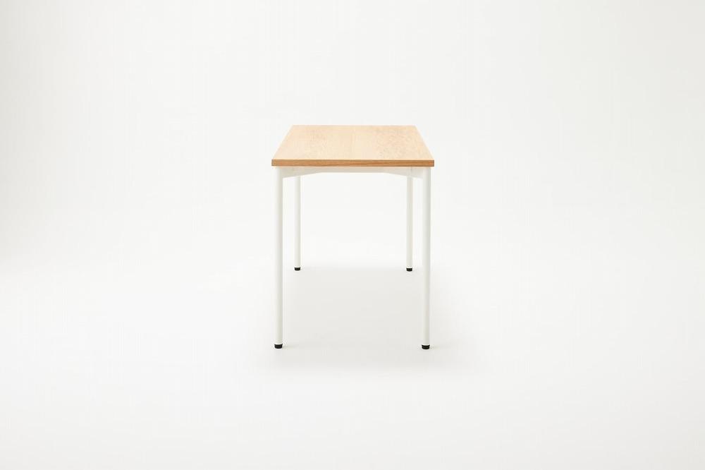 パソコンデスク シンプル デスク WAAKdesk TypeA 120 天板オーク | 脚ホワイト